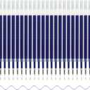 U-RIGHT 24 Pcs Retractable Blue Gel Ink Refills, 0.5 mm Point Blue Ink
