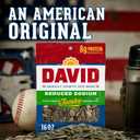 2 x DAVID Reduced Sodium Sunflower Seeds, Original Flavor, 16 oz.