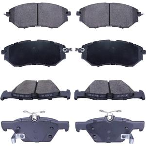 Replacement for Brake Pads Front and Rear Ceramic Subaru Legacy 2015 all,Subaru Legacy 2016/2017/2018 3.6R,Outback 2015-2018 Brake Kits (D1078 D1808)