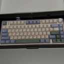 AULA F75 75% Wireless Mechanical Keyboard, Hot Swappable Creamy Keyboard, Pre-lubed Reaper Switches RGB Backlit Gaming Keyboards, 2.4GHz/Type-C/BT5.0(White & Green) (Emerald)