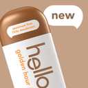 hello Golden Hour Aluminum Free Deodorant for Women and Men, 72-Hour Deodorant, Only 9 Ingredients, Baking Soda Free, Enriched with Shea Butter, Vegan, 2.6 oz Stick Deodorant (2 Pack)