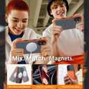 AIGOMARA Magnetic for iPhone 17 Case, [Compatible with Magsafe] [Full Camera Protection] Slim Shockproof Translucent Matte Protective Case for iPhone 17 6.3 Inch, Orange