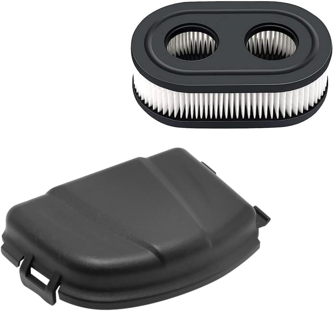 798452 593260 Air Filter with 595658 Lawn Mower Air Cleaner Cover Replacement for BS 103M02 104M02 104M05 09P700 093J02 550E 550EX, 575EX, 625EX, 625EXi, 675EXi, 725Exi, Troy-Bilt, Toro Recycler 22