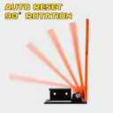 Highwild 3/8" AR500 6" Classic Popper Steel Shooting Target - Auto Reset, Orange