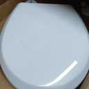 Round Toilet Seat 16.5'' with Toddler Seat,Potty Training Seat Built-in Toilet Seat,2 in 1 Fits Both Adult and Child, Slow Close,Magnets- Round,No Slapping,Easy Installation,Safe PP Material,White