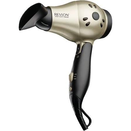 REVLON 1875W Compact Folding Handle Hair Dryer | Great for Travel | Ionic Technology for Less Frizz, More Shine, Folding Design for Easy Storage & Travel, 2 Heat/Speed Settings + Cool Shot