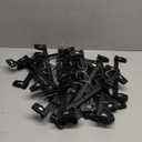 Smartor Pants Hangers - 30 Pack, Black Clips Hangers with 360 Hooks, Shorts Hanger with Strong Clamps, Dress, Heavy Duty as Trousers, Skirt, Jeans, Towel and Bottom Clothes -12 Inch