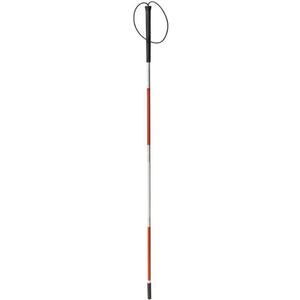Drive Medical Deluxe Folding Blind Cane, Reflective Red