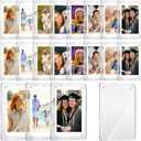 Remerry 24 Pcs Acrylic Fridge Magnetic Frames for Photos Compatible with Polaroid Instax Mini Pictures Double Sided Clear Fridge Magnetic Frame for Family Friend Class of 2026, 2.36 x 3.54 Inch