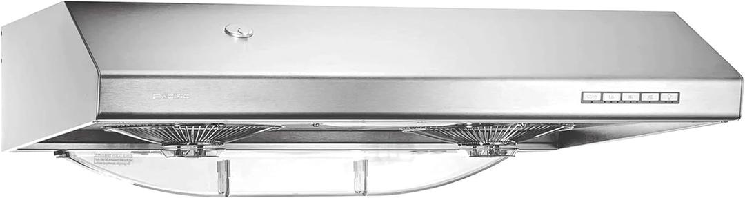 Pacific Auto Clean Under Cabinet Range Hood 30 Inch, 900 CFM Stove Vent Hood, Stainless Steel Kitchen Exhaust Hood, Kitchen Hood Vent, Ultra Quiet Dual Fans, LED Lights AC30BS Filterless Auto Cleans
