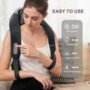 Heycool Cordless Neck Massager with Heat, Shiatsu Neck Shoulder Massager for Pain Relief Deep Tissue, 2 Heating Areas, 3 Modes Kneading Back Massager Presents/Gifts for Women, Men
