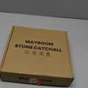 Natural Travertine Round Decorative Tray - 8-inch Beige Stone Vanity Bowl, Anti-Slip Organizer Plate for Bathroom, Kitchen, Home Dcor, Candles, Jewelry Display, 3/4-inch Height