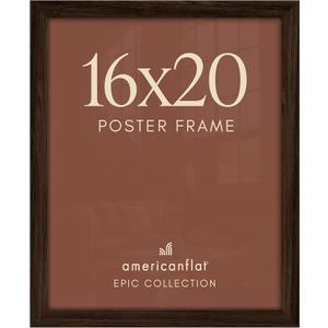 Americanflat 16x20 Poster Frame - Engineered Wood - Mahogany
Polished plexiglass front, hangs vertical or horizontal, sawtooth hangers included, secure turn-tab backing