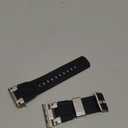 amBand Bands Compatible with Apple Watch Ultra 3/2/1 49mm, M1 Sport Series Rugged Durable Strap with Metal Connector to Match Ultra's Titanium Case for iWatch 49 mm Men Titanium/Black