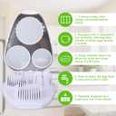 3 in 1 Boiled Egg Slicer, 3-Way Egg Slicer for Hard Boiled Eggs 3 Slice Modes Chopper Cutter Stainless Steel Dicer Multipurpose Kitchen Utensils for Butter Mushroom Strawberry Tomato