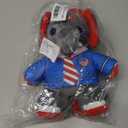 Patriotic Stars-and-Stripes Elephant Plush - Ideal Trump Merchandise Gift or Decoration with Teddy Bears for July 4th and Trump Memorabilia Enthusiasts!