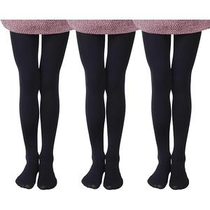 EVERSWE 3 Pairs Pack Girls Microfiber Tights Multiple Colors 11-13