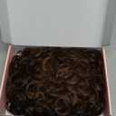 HOOJIH Curly Hair Bun, Messy Bun Hair Piece Elastic Drawstring Loose Wave Messy Large Full Bun Extension Hairpiece Short Synthetic Ponytail Extension for Women - Dark Brown with Light Auburn (1 Pack)