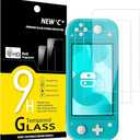 NEW'C 3 Pack Designed for Nintendo Switch lite Screen Protector Tempered Glass, Case Friendly Scratch Resistant,Bubble-Free, Ultra Resistant