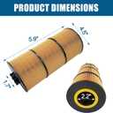 LF17511 Oil Filter for 2012-2020 Trucks & Buses 114SD 122SD 2009-2019 L6 12.8L 14.8L 15.6L 2012-2020 Trucks 4700SB 2009-2017 4900FA Replaces LF17474 P7505 P551005