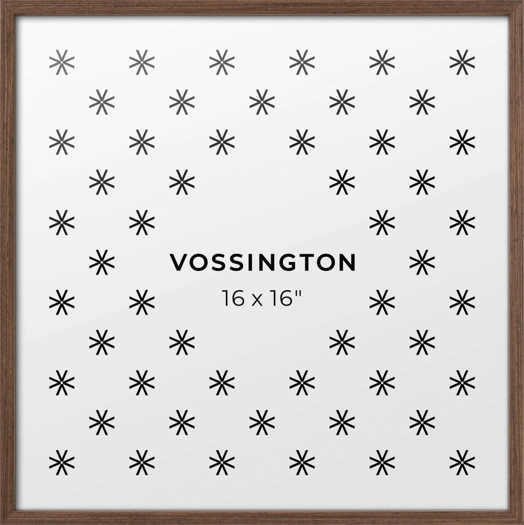 Vossington Thin 16"x16" Frame Walnut