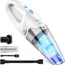 FUOAYOC Handheld Vacuum Cordless,Car Cordless Rechargeable, 6KPA Powerful Suction Hand Held Vacuum with LED Light/Multi Accessories, 1.6lbs Mini Portable Vacuum Cleaner for Home/Car/Office Cleaning