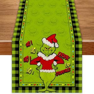 Christmas Table Runner 120 Inches Christmas Xmas Winter Holiday Decorations and Supplies for Home Kitchen Dining Room Table Decor