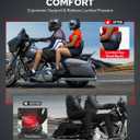 Benlari Passenger Backrest Sissy Bar, Detachable Quick Release Sissy Bar Backrest Fit for Harley Davidson Street GlideElectra Glide Road Glide Road King 2009-2024, Chrome (Chrome)