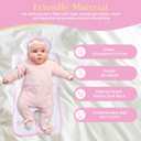 HRPR Car Seat Cooling Pad for Babies & Toddlers | Non Toxic, Soft, Breathable Cooling Mat for Car Seats, Strollers, Cribs | Lightweight, Foldable, Easy Clean Toddler & Infant Cooling Pad (Bunny)