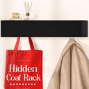 OLEEK Wall Coat Rack with Shelf - Wall Shelf with Hooks - entryway Hooks - Modern Coat Rack - Wooden Mount for Home Decor - Jacket Hanger - Coat Hanger wall Mount