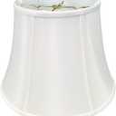 Royal Designs Modified Bell Lamp Shade, White, 7.5 x 12 x 9.5