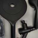 MakeFit Dual Handheld Shower Head Combo, 2-in-1 Rain Shower Heads System 8 Inch Rainfall Shower Head and 10 Modes High Pressure Hand Held Showerhead with Built-in Power Wash (Black)