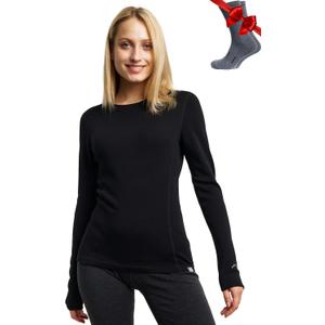 Merino.tech Merino Wool Base Layer Women - 100% Merino Wool Heavyweight, Midweight, Lite Long Sleeve Thermal Shirt, Large