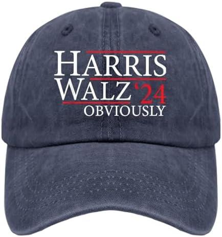 Harris Waltz 2024 Obviously Sun Hat Gardening Hat Navy Blue Mens Golf Hat Gifts for Mom Golf Hats
