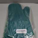 BPA-Free Silicone Oven Mitts Ultra Heat Resistant up to 500F - Oven Mitts with Thick Cotton Liner - Long Slip Resistant Pot Holders, Flexible Oven Gloves - Green 13.7