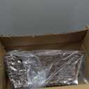 Christmas Tree Collar, 24'' Water Hyacinth Tree Collar, Woven Tree Collar with Cord Cut-Out, Rattan Wicker Tree Skirt Rustic Christmas Tree Basket Base for Artificial Trees, Brown