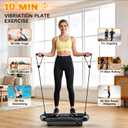 Vibration Plate Exercise Machine for Lymphatic Drainage,400lbs Capacity Vibrating Plate for Weight Loss,200-Levels Vibration Platform for Circulation,Body Shaker for Full Body Workout
