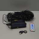 WBao Solar Christmas Net Lights 200LED F8 Big Bulbs, 8.4ft x 5.2ft Christmas Bushes Lights with Remote Control, 8 Modes, Timer, Waterproof for Lawn, Bushes, Shrubs Outdoor Xmas Decorations, Blue