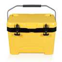 YELLOW JACKET 27 Quart Ice Cooler, Portable Ice Chest Hard Cooler Box with Retention Insulation and Heavy Duty Handle for Camping, Picnic, Beach, Drink, Beverage, Fishing,Yellow