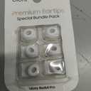Premium Multi-Flange Eartips for Galaxy Buds4 Pro (White, Mixed(SML)) Always Fits, Never Slips