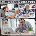 5 Pcs Fidget Toys Adults & Teen Metal Fidgets Spinner for Teens Boys Magnetic Slider Cool Gadgets Office Desk Toy Stress Relief Sensory Items Figette for Classroom Autism ADHD Anxiety Gifts