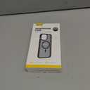 2 x Lamicall Magnetic Case for iPhone 15 Pro Max, for Magsafe - [Diamond Textured Anti-Slip Edge] [Military Grade Shockproof Protection] Translucent Hard Slim Magnet Protective Cover (Black)