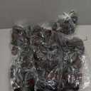 LOYWREE 3Pack Small Fake Hanging Purple Plant Artificial Potted Plants Indoor 39-in Long Faux Dark Black Vine Plant for Shelf Home Office and Outdoor Garden Decor (Black Pot)