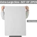 Sapid 2Pcs Thick Silicone Mat for Crafts, Nonstick Silicon Sheet for Epoxy Resin, Jewelry Mold Casting, Art Painting Mats, Food Grade Pastry Mat, Heat- Resistance Placemats (20"27.9", Gray)