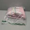 GarveeHome 2.5x8 Runner Rug for Hallway Washable Kitchen Rugs Non Slip Solid Pink Modern Minimalism Soft Low-Pile Scalloped Indoor Carpet for Entryway Laundry Room Floor Mats