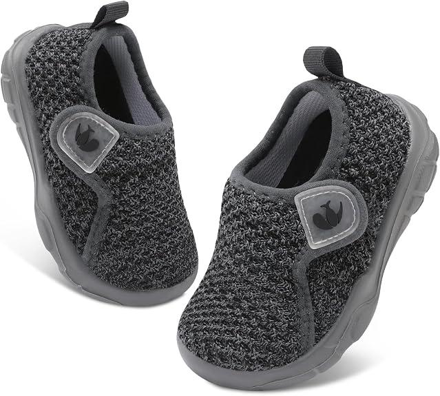 FEETCITY Baby Shoes Boys Girls First Walking Shoes, 15-18 Months Infant