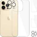 3 x [3 Pack] Screen Protector for iPhone 14 Pro,iPhone 14 Pro Camera Protector, iPhone 14 Pro Front and Back Screen Protector Tempered Glass [Anti-Scratch][New Version] Protective Film(6.1")