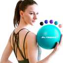 Trideer 9-Inch Pilates Ball, Small Exercise Ball for Yoga, Core Training, Physical Therapy, Balance, Stability and Stretching Pilates Equipment with Inflation Straw