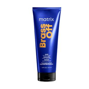 Matrix Brass Off Color Depositing Blue Hair Mask - Neutralizes and Tones Brassy or Orange Hair, For Color Treated, Lightened Brunettes or Dark Blondes (1 Fl Oz (Pack of 1))