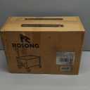 Collapsible Wagon Cart with Wheels Foldable - Folding Utility Heavy Duty Wagons Carts for Grocery Sports Garden Shopping Camping Wheelbarrows (Black, 120L)